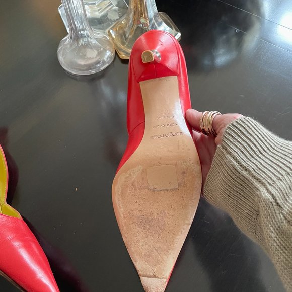 Sergio Rossi Leather pink high heels 7.5 - Picture 2 of 10